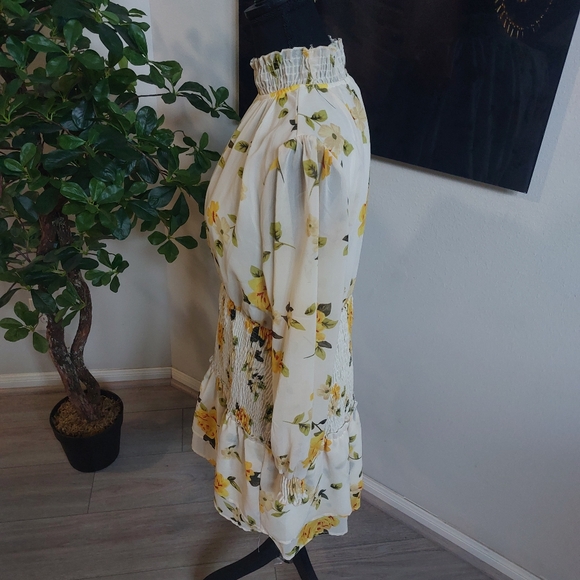 Speed Control Beautiful Floral Design Mini Longsleeve Dress Size XL - Picture 4 of 16